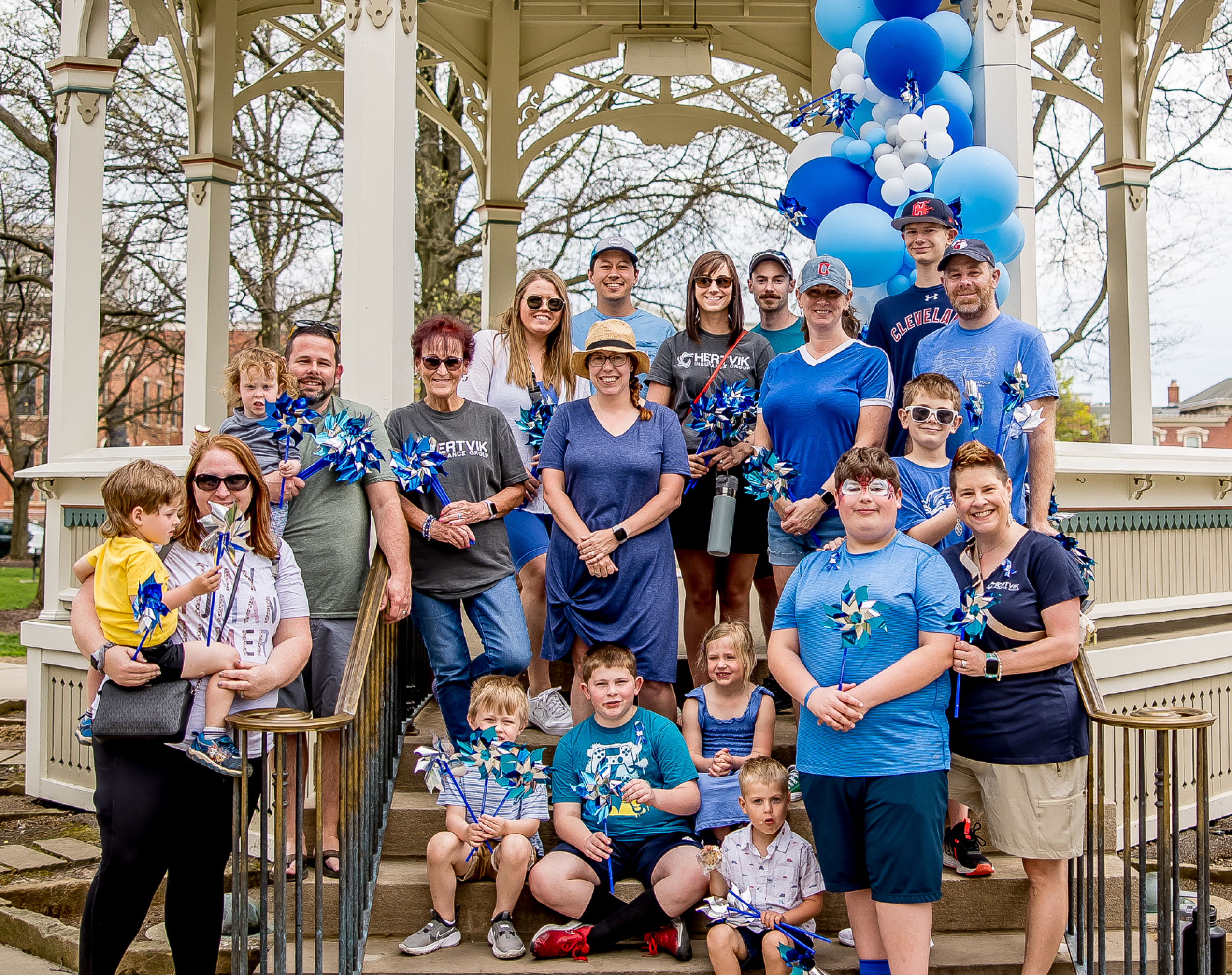 Hertvik Cares The Children's Center of Medina Ohio Pinwheel Walk 2023