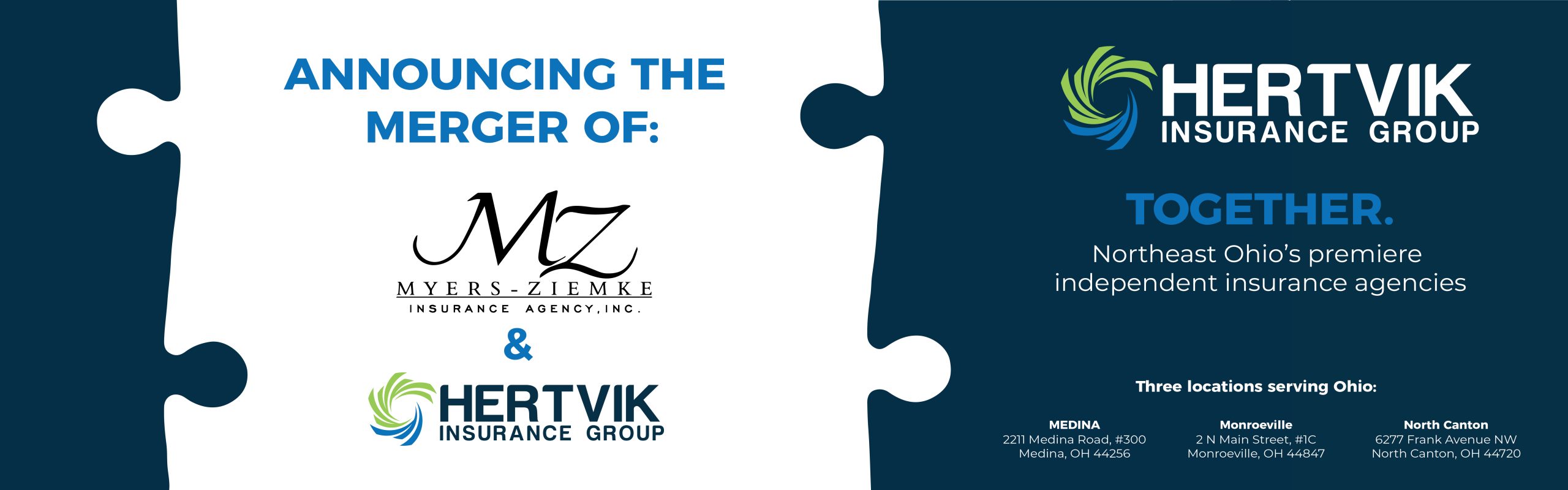 Myers-Ziemke Insurance is Merging with Hertvik Insurance Group