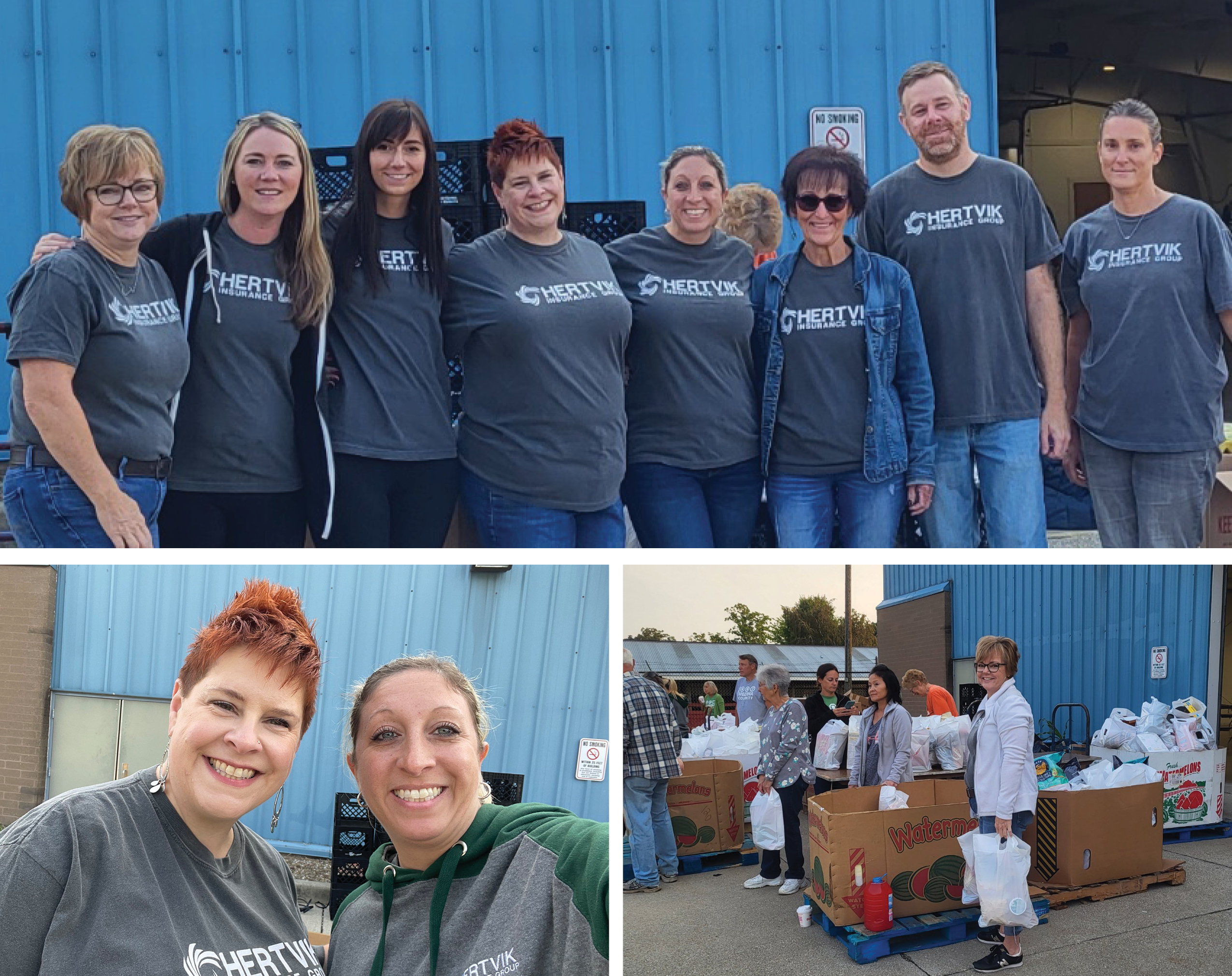 Hertvik Insurance Group Volunteers at Feeding Medina County OH