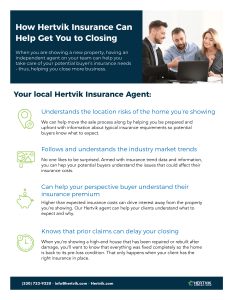 How Hertvik Insurance Can Help You Get to Closing Realtor Real Estate Medina Ohio Partnership