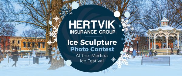 Medina Ice Festival 2023 Giveaway Photo Contest Hertvik Insurance Group Medina OH